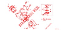 KEY CYLINDER COMPONENTS  for Honda CR-Z IMA BASE 3 Doors 6 speed manual 2012