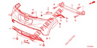 REAR BUMPER  for Honda CR-Z IMA BASE 3 Doors 6 speed manual 2012