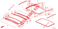 HEADLINER TRIM/SUN SHADE/ SLIDING GLASS  for Honda CR-Z 1.5 GT 3 Doors 6 speed manual 2012