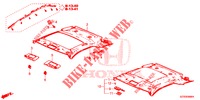ROOF LINING  for Honda CR-Z 1.5 GT 3 Doors 6 speed manual 2013