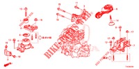 ENGINE MOUNTS (1.5L) (MT) for Honda HR-V 1.5 ELEGANCE 5 Doors 6 speed manual 2017