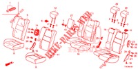 REAR SEAT/SEATBELT (2D)  for Honda HR-V 1.5 ELEGANCE 5 Doors 6 speed manual 2017