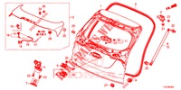 TAILGATE PANEL (2D)  for Honda HR-V 1.5 ELEGANCE 5 Doors 6 speed manual 2017