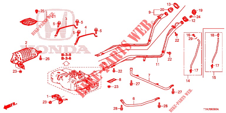 FUEL FILLER PIPE  for Honda HR-V 1.5 ELEGANCE 5 Doors 6 speed manual 2016
