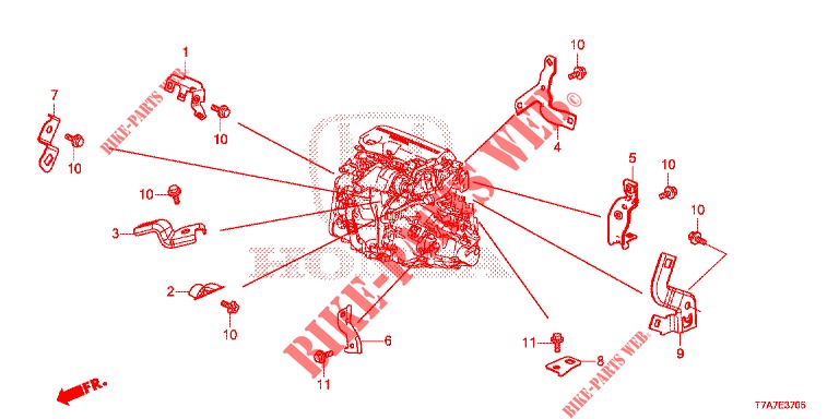 ENGINE WIRE HARNESS STAY (DIESEL) for Honda HR-V DIESEL 1.6 EXECUTIVE 5 Doors 6 speed manual 2016