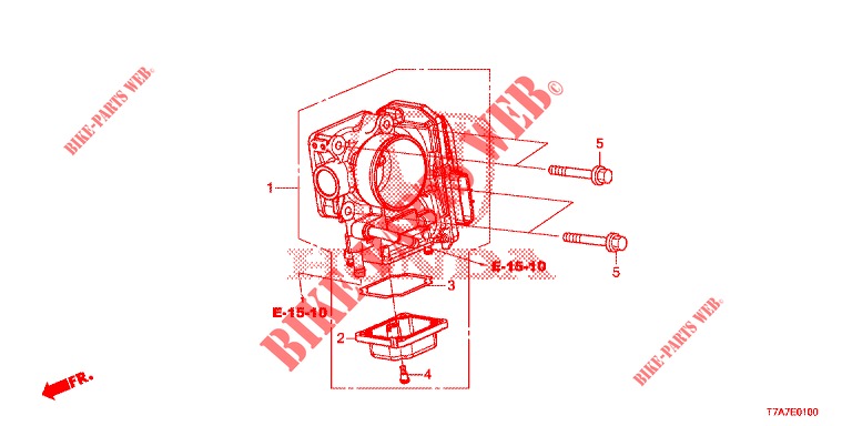 THROTTLE BODY (1.5L) (KE/KG) for Honda HR-V 1.5 EXCLUSIVE 5 Doors 6 speed manual 2017