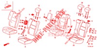REAR SEAT/SEATBELT (2D)  for Honda HR-V 1.5 EXECUTIVE 5 Doors 6 speed manual 2017