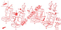 REAR SEAT/SEATBELT (2D)  for Honda HR-V DIESEL 1.6 EXCLUSIVE 5 Doors 6 speed manual 2017