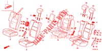 REAR SEAT/SEATBELT (2D)  for Honda HR-V DIESEL 1.6 COMFORT 5 Doors 6 speed manual 2018