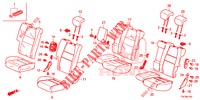 REAR SEAT/SEATBELT (2D)  for Honda HR-V DIESEL 1.6 EXCLUSIVE 5 Doors 6 speed manual 2018