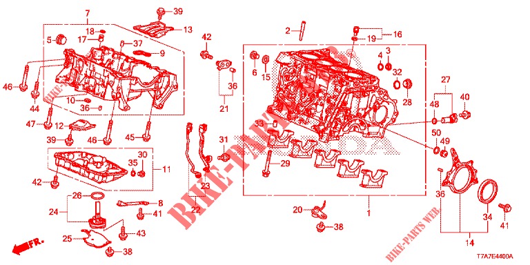 CYLINDER BLOCK/OIL PAN (DIESEL) for Honda HR-V DIESEL 1.6 EXECUTIVE 5 Doors 6 speed manual 2018