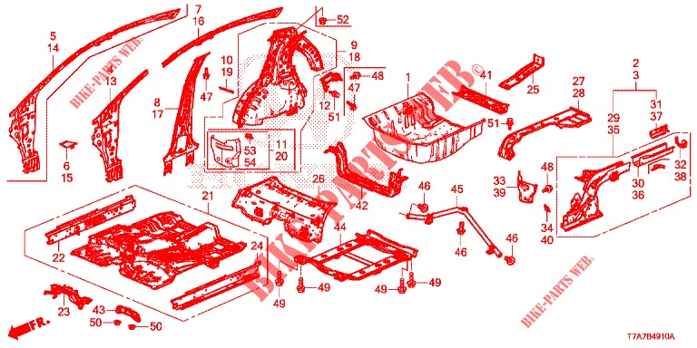 FLOOR/INNER PANELS  for Honda HR-V DIESEL 1.6 EXECUTIVE 5 Doors 6 speed manual 2018