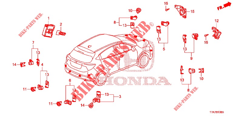 PARKING SENSOR  for Honda HR-V DIESEL 1.6 EXECUTIVE 5 Doors 6 speed manual 2018