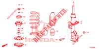 FRONT SHOCK ABSORBER (KE/KG) for Honda HR-V 1.5 COMFORT 5 Doors full automatic 2019