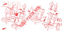 REAR SEAT/SEATBELT (2D)  for Honda HR-V 1.5 ELEGANCE 5 Doors 6 speed manual 2019