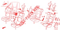 REAR SEAT/SEATBELT (2D)  for Honda HR-V 1.5 EXCLUSIVE NAVI 5 Doors 6 speed manual 2019