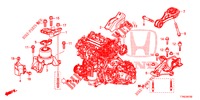 ENGINE MOUNTS (MT) (1.5L) (DOHC) (TURBO) for Honda HR-V 1.5 SPORT 5 Doors 6 speed manual 2019
