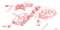 EMBLEMS/CAUTION LABELS  for Honda HR-V DIESEL 1.6 ELEGANCE 5 Doors 6 speed manual 2019