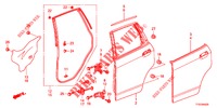 REAR DOOR PANEL (4D)  for Honda JAZZ 1.4 LUXURY 5 Doors 5 speed manual 2012