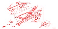 ROOF LINING (TOIT PANORAMIQUE) for Honda JAZZ 1.4 LUXURY 5 Doors 5 speed manual 2012