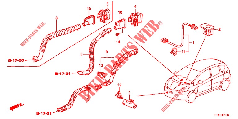AIR CONDITIONER (SENSEUR/CLIMATISEUR D'AIR AUTOMATIQUE) for Honda JAZZ 1.4 LUXURY 5 Doors 5 speed manual 2012