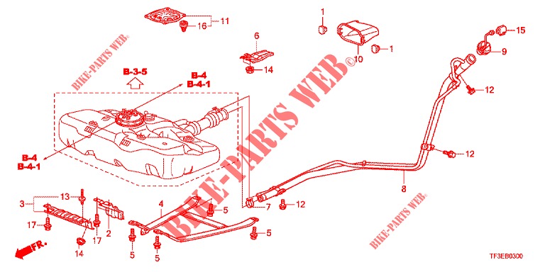 FUEL FILLER PIPE  for Honda JAZZ 1.4 LUXURY 5 Doors 5 speed manual 2012