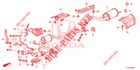 EXHAUST PIPE/SILENCER (PGM FI)  for Honda JAZZ 1.4 ESH 5 Doors full automatic 2012