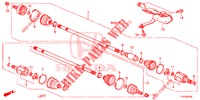 FRONT DRIVESHAFT/ HALF SHAFT (1) for Honda JAZZ 1.4 ESL 5 Doors 5 speed manual 2012