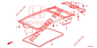 HEADLINER TRIM/SUN SHADE/ SLIDING GLASS  for Honda JAZZ 1.4 ESL 5 Doors full automatic 2012