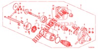 STARTER MOTOR COMPONENT (DENSO) for Honda JAZZ 1.4 ESL 5 Doors full automatic 2012