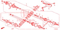 FRONT DRIVESHAFT/ HALF SHAFT (1) for Honda JAZZ 1.4 LS 5 Doors 5 speed manual 2012
