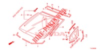 FRONT WINDSHIELD/ REAR WINDSHIELD  for Honda JAZZ 1.4 LS 5 Doors 5 speed manual 2012