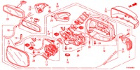MIRROR/SUNVISOR (VIRAGE AUTOMATIQUE) for Honda JAZZ 1.4 LS 5 Doors 5 speed manual 2012