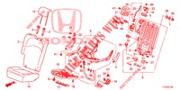REAR SEAT/SEATBELT (D.) (1) for Honda JAZZ 1.4 LS 5 Doors 5 speed manual 2012