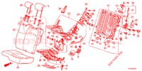 REAR SEAT/SEATBELT (G.) (1) for Honda JAZZ 1.4 LS 5 Doors 5 speed manual 2012