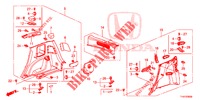 REAR SIDE LINING (2D)  for Honda JAZZ 1.4 LS 5 Doors 5 speed manual 2012