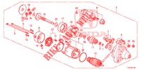 STARTER MOTOR COMPONENT (DENSO) for Honda JAZZ 1.4 LS 5 Doors 5 speed manual 2012