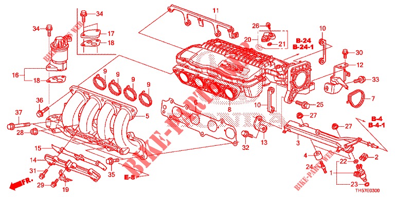 CARBURETOR INSULATOR/ INTAKE MANIFOLD  for Honda JAZZ 1.4 LS 5 Doors 5 speed manual 2012