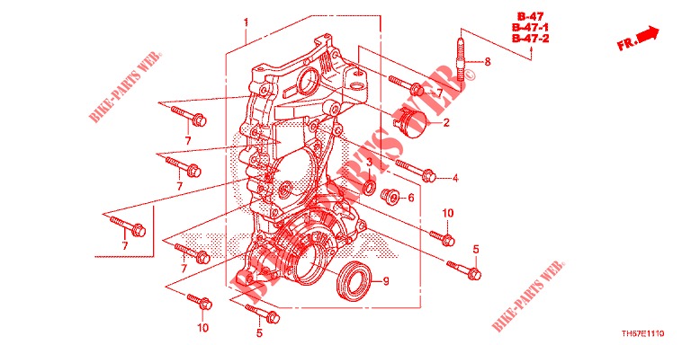CHAIN CASE  for Honda JAZZ 1.4 LS 5 Doors 5 speed manual 2012