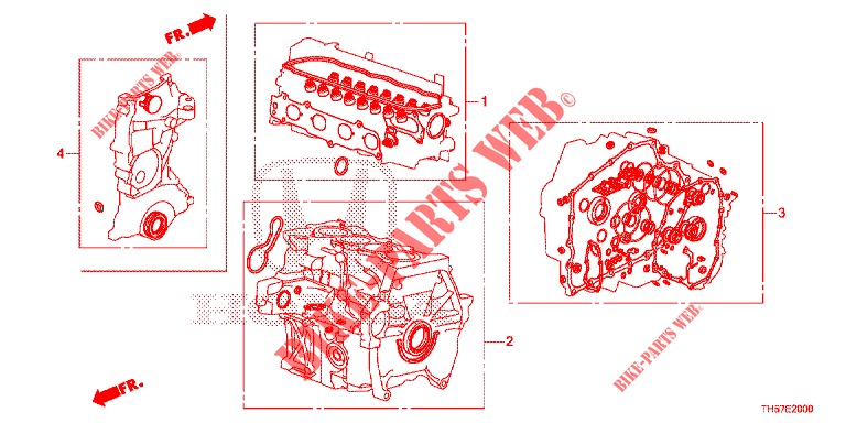 GASKET KIT/ TRANSMISSION ASSY.  for Honda JAZZ 1.4 LS 5 Doors 5 speed manual 2012
