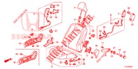 FRONT SEAT/SEATBELTS (D.) (1) for Honda JAZZ 1.2 LSI 5 Doors 5 speed manual 2013