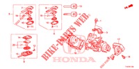 KEY CYLINDER COMPONENTS  for Honda JAZZ 1.4 LUXURY ES 5 Doors 5 speed manual 2013