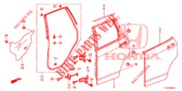 REAR DOOR PANEL (4D)  for Honda JAZZ 1.4 ESL 5 Doors 5 speed manual 2013