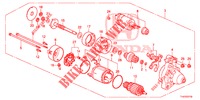 STARTER MOTOR COMPONENT (DENSO) for Honda JAZZ 1.4 ESL 5 Doors 5 speed manual 2013