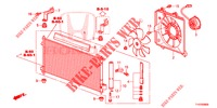 AIR CONDITIONER (CONDENSATEUR) for Honda JAZZ 1.4 LSH 5 Doors full automatic 2013