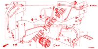 AIR CONDITIONER (FLEXIBLES/TUYAUX) (LH) for Honda JAZZ 1.4 LSH 5 Doors full automatic 2013