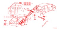 EMBLEM/CAUTION LABEL  for Honda JAZZ 1.4 LSH 5 Doors full automatic 2013