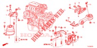 ENGINE MOUNT (CVT) for Honda JAZZ 1.4 LSH 5 Doors full automatic 2013