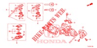 KEY CYLINDER COMPONENTS  for Honda JAZZ 1.4 LSH 5 Doors full automatic 2013