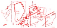 REAR DOOR PANEL (4D)  for Honda JAZZ 1.4 LSH 5 Doors full automatic 2013